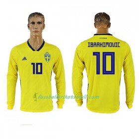 Fußballtrikots Schweden Ibrahimovic 10 WM 2018 Langarm Heimtrikotsatz kaufen